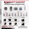 Service Caster 2'' Floor Safe Chrome Hooded Twin Wheel Caster Grip Ring Stem , 4PK SCC-GR02S50D-NYU-BC-716X1716-4 - alternate 4